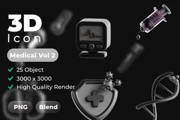 Medical Vol 2 3D Icon Pack