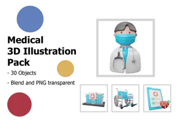 Médico Paquete de Illustration 3D