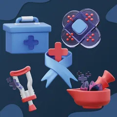 Médico Paquete de Icon 3D