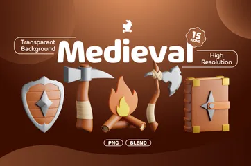 Medieval 3D Icon Pack