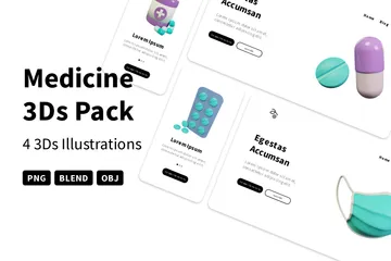 Medizin 3D Icon Pack
