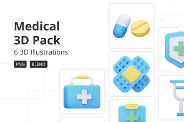 Medizinisch 3D Icon Pack