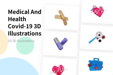 Medizin und Gesundheit Covid-19 3D Illustration Pack