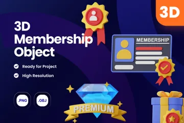 Membership 3D Icon Pack