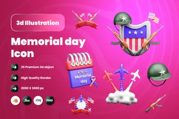 Dia Memorial 3D Icon Pack