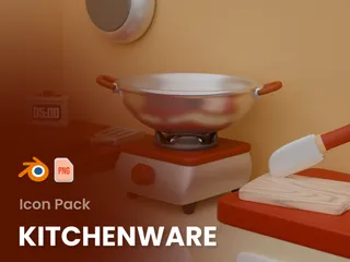 Batería de cocina Paquete de Icon 3D