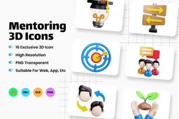 Mentoring 3D Icon Pack