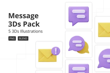 Message 3D Icon Pack