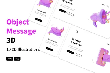 Message 3D Illustration Pack