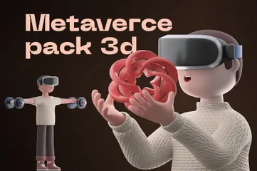 Métavers Pack 3D Illustration