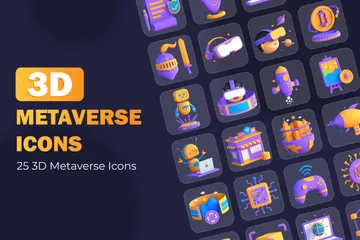 Metaverse 3D Icon Pack