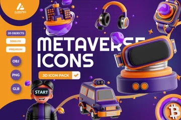 Metaverse 3D Icon Pack