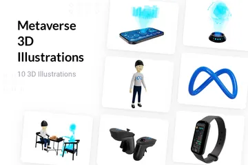 Metaverse 3D Illustration Pack