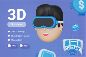 Metaverse 3D Illustration Pack