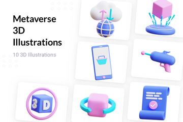 Metaverse 3D Illustration Pack