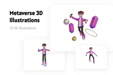 Metaverso Paquete de Illustration 3D