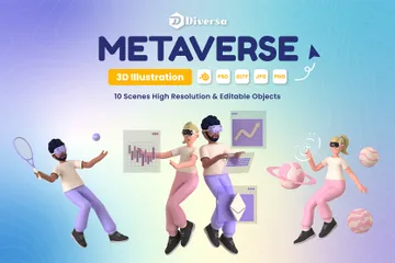 Metaversum 3D Illustration Pack