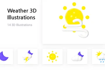 Météo Pack 3D Illustration