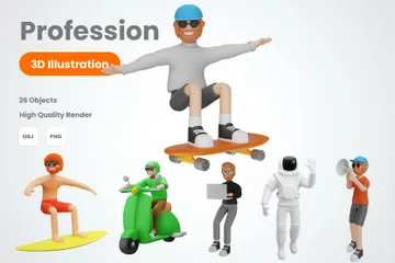Profession Pack 3D Illustration