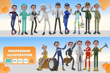 Profession Pack 3D Illustration