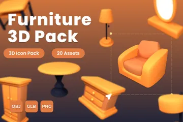 Meubles Pack 3D Icon