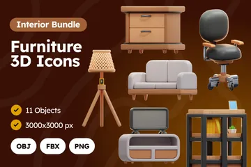 Meubles Pack 3D Icon