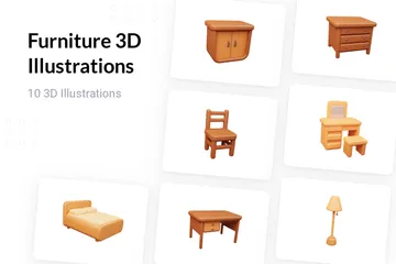 Meubles Pack 3D Illustration