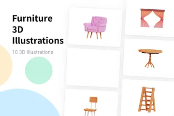 Meubles Pack 3D Illustration