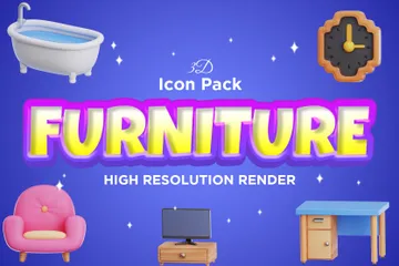 Meubles Pack 3D Icon