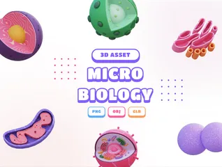 Microbiology 3D Icon Pack