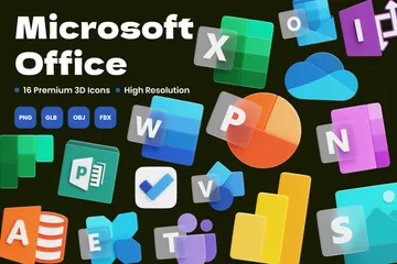 Microsoft Office 3D Icon Pack