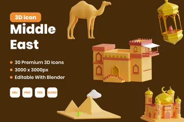 Middle East 3D Icon Pack