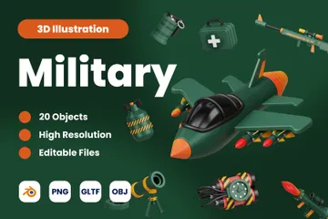 Militaire Pack 3D Icon