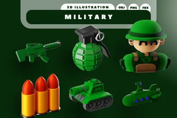 Militaire Pack 3D Icon