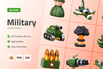 Militar Paquete de Icon 3D