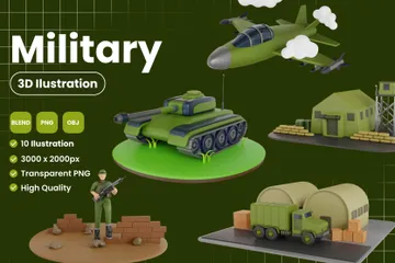 Military 3D Illustration Pack