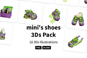 Minis Schuhe 3D Icon Pack