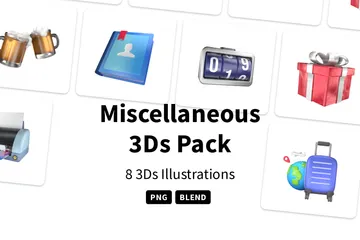 Miscellaneous 3D Icon Pack