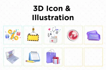 Miscellaneous 3D Icon Pack