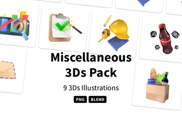 Miscellaneous 3D Icon Pack