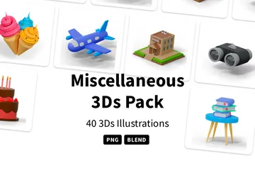 Miscellaneous 3D Icon Pack