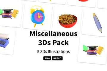 Miscellaneous 3D Icon Pack