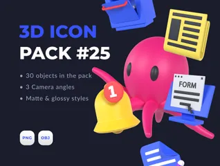 Miscellaneous 3D Illustration Pack