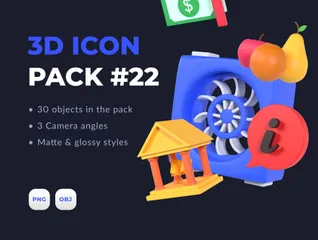 Miscellaneous 3D Illustration Pack