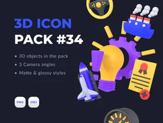 Miscellaneous 3D Illustration Pack