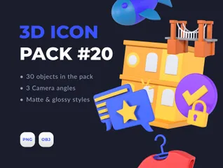 Miscellaneous 3D Illustration Pack