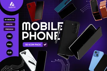 Mobile Phone 3D Icon Pack