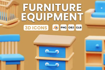 Équipement de mobilier Pack 3D Icon