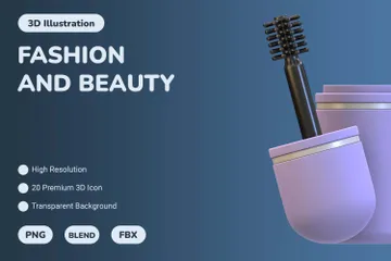 Moda e beleza Pacote de Icon 3D