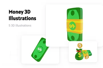 お金 3D Illustrationパック